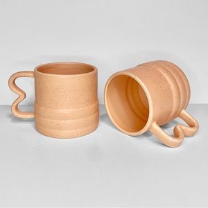 Ashland Peach Stoneware Mugs